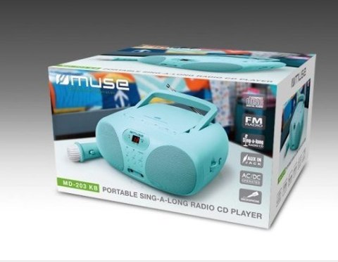 Muse MD-203 KB przenośny system stereo Analogowy FM Niebieski Muse MD-203 KB przenośny system stereo Analogowy FM Niebieski