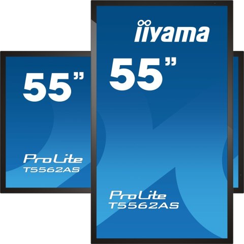 Płaski panel interaktywny Iiyama T5562AS-B1 - 138,7 cm (54,6") - VA - 3840 x 2160 pikseli - 24/7