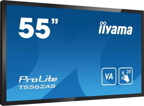 Płaski panel interaktywny Iiyama T5562AS-B1 - 138,7 cm (54,6") - VA - 3840 x 2160 pikseli - 24/7