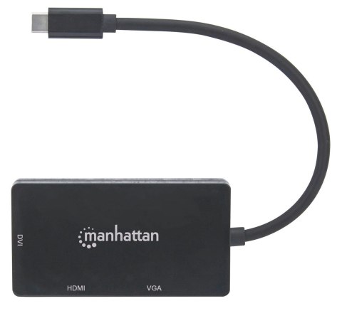 Manhattan 152983 zewnętrzna karta graficzna usb 3840 x 2160 px Czarny