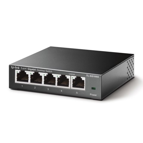 TP-Link TL-SG105S Nie zarządzany Gigabit Ethernet (10/100/1000) Czarny TP-Link TL-SG105S Nie zarządzany Gigabit Ethernet (10/100/1000) Czarny