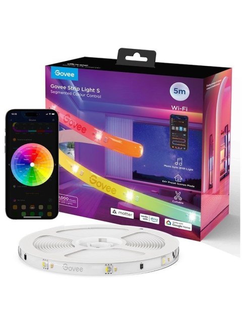 Govee H612A 5m | Taśma LED | Wi-Fi, Bluetooth, RGBIC Govee H612A 5m | Taśma LED | Wi-Fi, Bluetooth, RGBIC