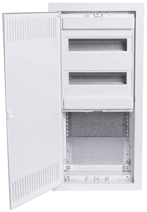 Podtynkowa plastikowa obudowa instalacyjno-multimedialna 2 rzędy, 24 moduły + 3-rzędowa płyta montażowa Noark PMF-C 60-2 Podtynkowa plastikowa obudowa instalacyjno-multimedialna 2 rzędy, 24 moduły + 3-rzędowa płyta montażowa Noark PMF-C 60-2