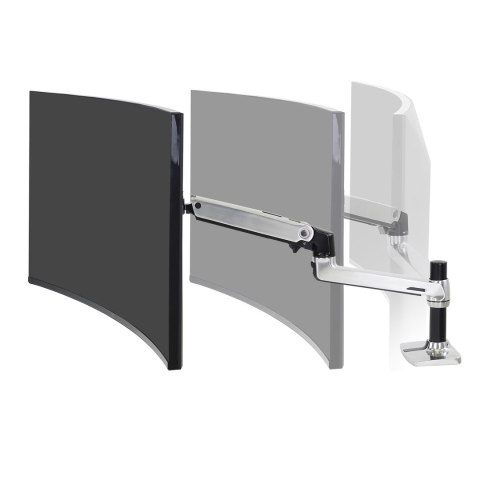 Ergotron LX DESK MOUNT LCD ARM POLISHED/32IN BLACK/WHITE VESA MIS-D