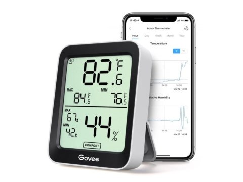 Govee H5075; Termometr i higrometr; Bluetooth, wyświetlacz Govee H5075; Termometr i higrometr; Bluetooth, wyświetlacz