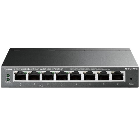 TP-Link TL-SG108PE Zarządzany L2 Gigabit Ethernet (10/100/1000) Obsługa PoE Czarny TP-Link TL-SG108PE Zarządzany L2 Gigabit Ethernet (10/100/1000) Obsługa PoE Czarny