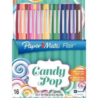 Papermate Flair Candy Pop mazak Średni Wielobarwny 16 szt.