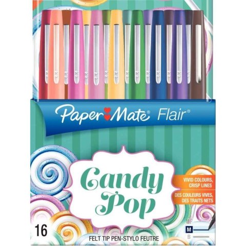 Papermate Flair Candy Pop mazak Średni Wielobarwny 16 szt. Papermate Flair Candy Pop mazak Średni Wielobarwny 16 szt.