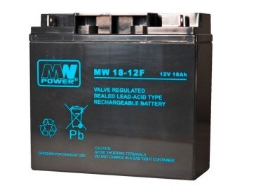 Akumulator MPL MW POWER MW 18-12F kwasowo-ołowiowy AGM bezobsługowy 12 V 18 Ah Czarny Akumulator MPL MW POWER MW 18-12F kwasowo-ołowiowy AGM bezobsługowy 12 V 18 Ah Czarny