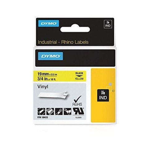 DYMO 19mm RHINO Coloured Vinyl taśmy do etykietowania D1 DYMO 19mm RHINO Coloured Vinyl taśmy do etykietowania D1