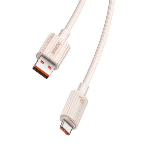 Kabel szybko ładujący Baseus USB do USB-C Habitat Series 100W, 1m (różowy)