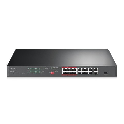TP-Link TL-SL1218P łącza sieciowe Nie zarządzany Gigabit Ethernet (10/100/1000) Obsługa PoE 1U Czarny TP-Link TL-SL1218P łącza sieciowe Nie zarządzany Gigabit Ethernet (10/100/1000) Obsługa PoE 1U Czarny