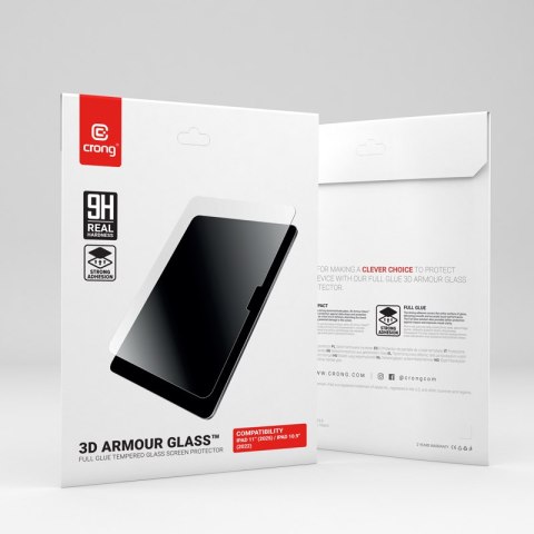 Crong 3D Armour Glass - Szkło hartowane iPad 11" (2025) / iPad 10.9" (2022)
