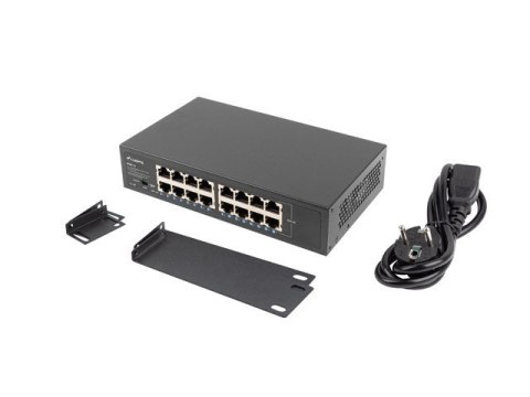 LANBERG SWITCH RSGE-16 RACK 10"/19" (16-PORT, 1GB) LANBERG SWITCH RSGE-16 RACK 10"/19" (16-PORT, 1GB)