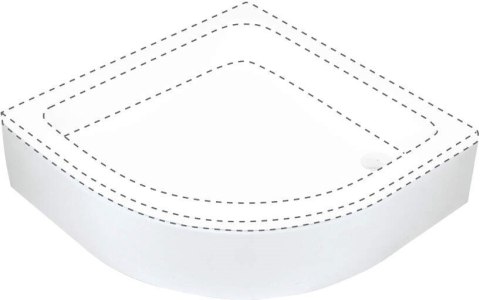 Osłona brodzika półokrągła 80 cm Osłona brodzika półokrągła 80 cm