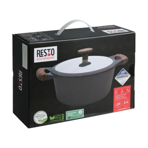Resto Kitchenware Ran 2,4 l Okrągły Czarny, Drewno