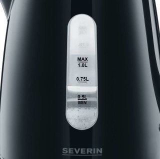 Severin WK 3410 czajnik elektryczny 1 l 2200 W Czarny