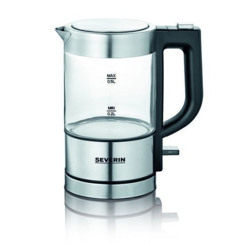 Severin WK 3472 czajnik elektryczny 0,5 l 1100 W Srebrny