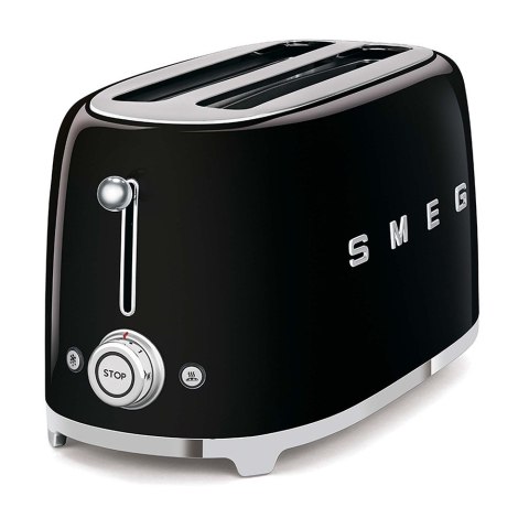 Toster Smeg TSF02BLEU czarny 4 kromek, metalowa obudowa Toster Smeg TSF02BLEU czarny 4 kromek, metalowa obudowa