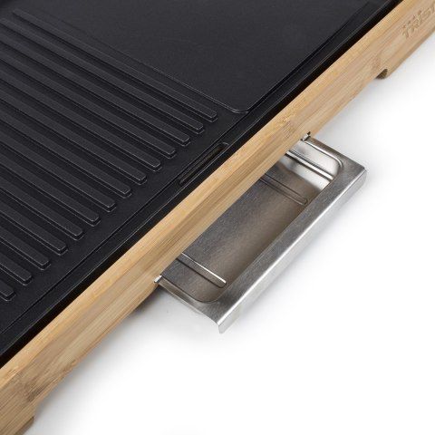 Tristar BP-2641 grill Gril Blad Prąd elektryczny Bambusowy, Czarny 2200 W