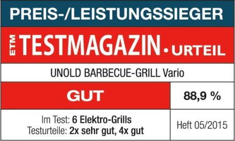 Unold 58565 grill Gril Stacja kuchenna Prąd elektryczny Czarny 1600 W