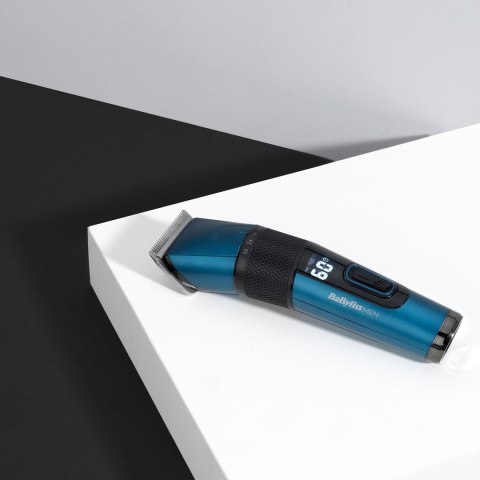 BaByliss Japanese Steel Digital Hair Clipper Czarny, Morski 45 Litowo-jonowa (Li-Ion)