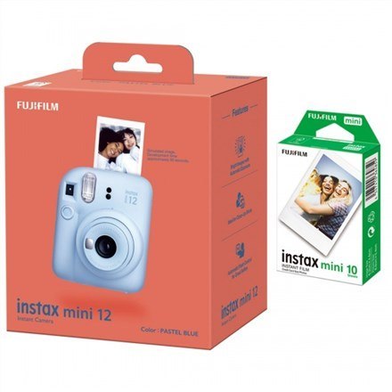 CAMERA INSTANT W/10SH GLOSSY/INSTAX MINI 12 BLUE FUJIFILM CAMERA INSTANT W/10SH GLOSSY/INSTAX MINI 12 BLUE FUJIFILM