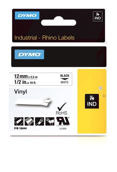 DYMO 12mm RHINO Coloured vinyl taśmy do etykietowania D1 DYMO 12mm RHINO Coloured vinyl taśmy do etykietowania D1