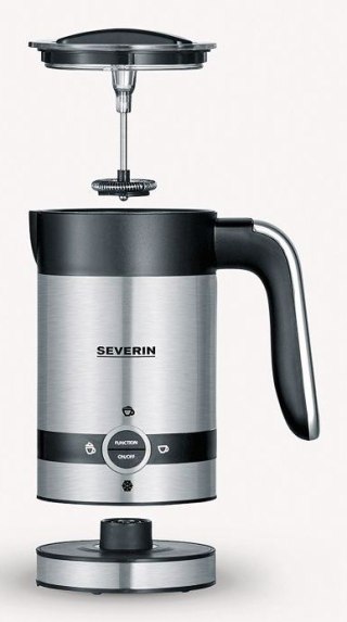 Severin SM 3584 spieniacz / podgrzewacz do mleka Automatyczny Czarny, Stal nierdzewna