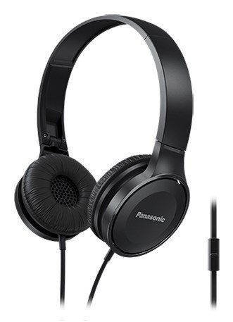 Słuchawki Panasonic RP-HF100ME-K (nauszne; TAK - Przewodowy; kolor czarny