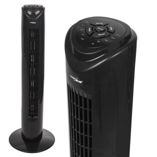 Wentylator kolumnowy GreenBlue 45W z 3 poziomami siły nawiewu, 82cm wysokości, 1,5m przewodu, z pilotem i timerem GB645
