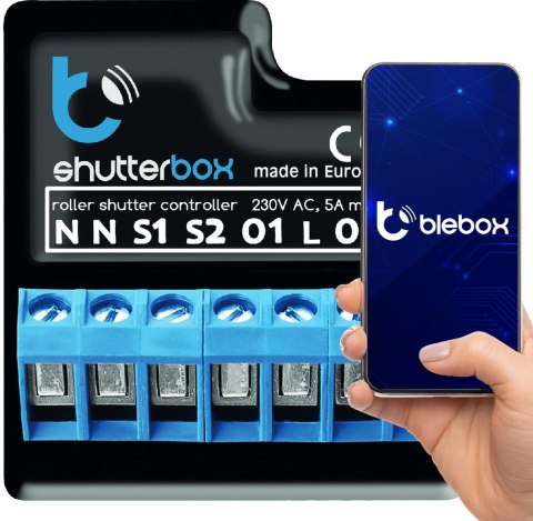 BLEBOX shutterbox - STEROWNIK ROLET 230V BLEBOX shutterbox - STEROWNIK ROLET 230V