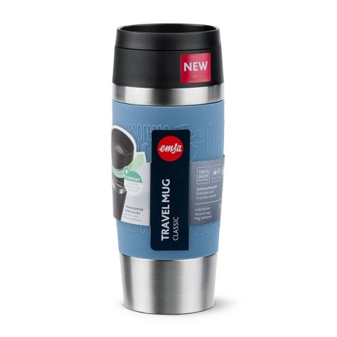 EMSA Travel Mug Classic 36 ml Niebieski, Stal nierdzewna EMSA Travel Mug Classic 36 ml Niebieski, Stal nierdzewna
