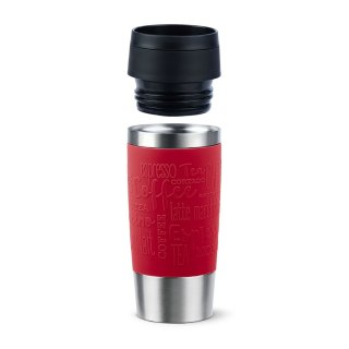 EMSA Travel Mug Classic N2020400 kubek podróżny 360 ml Czarny, Czerwony, Stal nierdzewna Stal nierdzewna