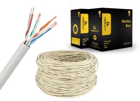 Gembird UPC-5004E-L kabel sieciowy Szary 304,8 m Cat5e Gembird UPC-5004E-L kabel sieciowy Szary 304,8 m Cat5e