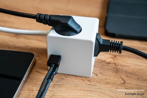 Kostka z gniazdami kabelmeister 3-fach USB-C USB-A, biała, 5m Kostka z gniazdami kabelmeister 3-fach USB-C USB-A, biała, 5m