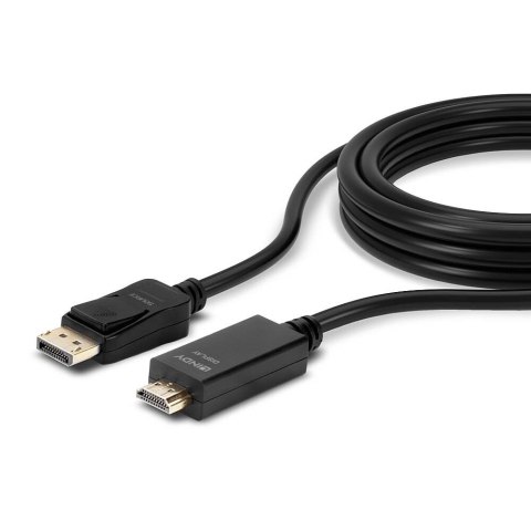 Lindy 36922 adapter kablowy 2 m DisplayPort HDMI Typu A (Standard) Czarny