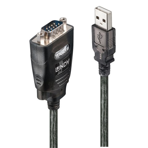 Lindy 42686 kabel równoległy Czarny 1,1 m USB Typu-A DB-9 Lindy 42686 kabel równoległy Czarny 1,1 m USB Typu-A DB-9