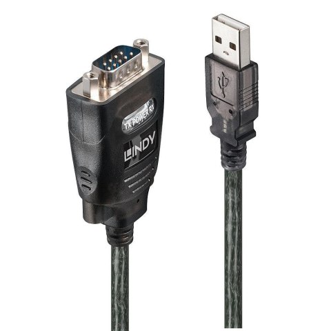 Lindy 42686 kabel równoległy Czarny 1,1 m USB Typu-A DB-9 Lindy 42686 kabel równoległy Czarny 1,1 m USB Typu-A DB-9