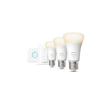 Philips Hue W Starter Kit 9,5W A60 E27 3szt, mostek, przełącznik Philips Hue Hue W Starter Kit 9,5W A60 E27, 3szt., mostek, prze Philips Hue W Starter Kit 9,5W A60 E27 3szt, mostek, przełącznik Philips Hue Hue W Starter Kit 9,5W A60 E27, 3szt., mostek, prze