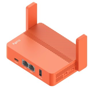 Cudy AC1200 router bezprzewodowy Fast Ethernet Pomarańczowy
