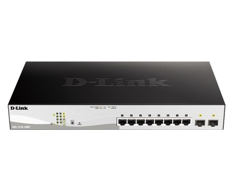 D-Link DGS-1210-10MP Zarządzany L2 Gigabit Ethernet (10/100/1000) Obsługa PoE Czarny, Szary D-Link DGS-1210-10MP Zarządzany L2 Gigabit Ethernet (10/100/1000) Obsługa PoE Czarny, Szary