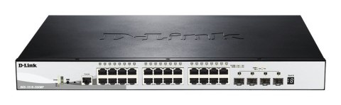 D-Link DGS-1510-28XMP/E łącza sieciowe Zarządzany L2/L3 Gigabit Ethernet (10/100/1000) Obsługa PoE Czarny, Szary D-Link DGS-1510-28XMP/E łącza sieciowe Zarządzany L2/L3 Gigabit Ethernet (10/100/1000) Obsługa PoE Czarny, Szary