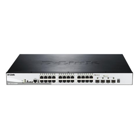 D-Link DGS-1510-28XMP/E łącza sieciowe Zarządzany L2/L3 Gigabit Ethernet (10/100/1000) Obsługa PoE Czarny, Szary D-Link DGS-1510-28XMP/E łącza sieciowe Zarządzany L2/L3 Gigabit Ethernet (10/100/1000) Obsługa PoE Czarny, Szary