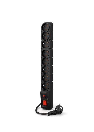Listwa przeciwprzepięciowa Acar S8 PRO (3m ; czarny)