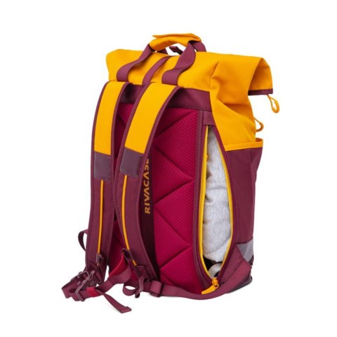 Plecak na laptop 15.6" 25L Rivacase 5321 bordowo-żółty