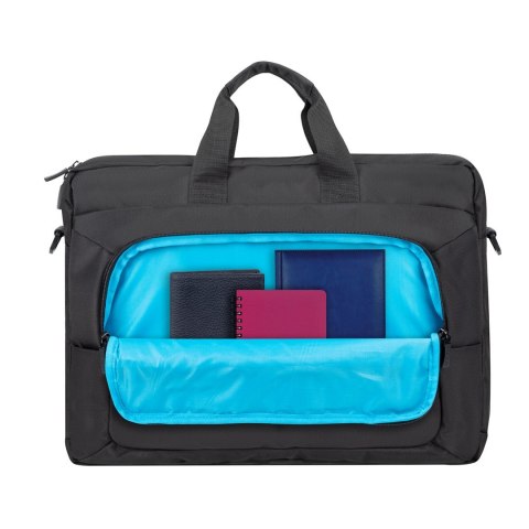 RIVACASE TORBA NA LAPTOP 15,6-16 ALPENDORF ECO, CZARNA, MATERIAŁ WODOODPORNY, EKO RPET, KIESZENIE NA SMARTFON, DOKUM.,AKCES.