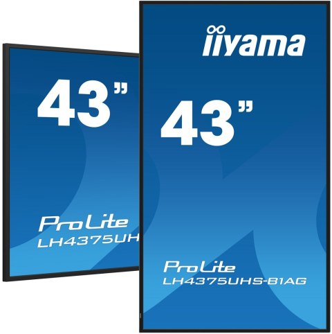 Iiyama ProLite Płaski panel Digital Signage 108 cm (42.5") LCD Wi-Fi 500 cd/m2 4K Ultra HD Czarny Procesor wbudowany Android 11 