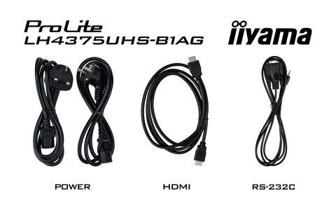 Iiyama ProLite Płaski panel Digital Signage 108 cm (42.5") LCD Wi-Fi 500 cd/m2 4K Ultra HD Czarny Procesor wbudowany Android 11 