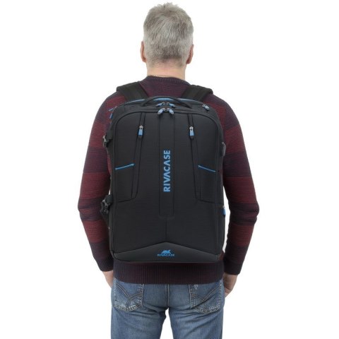 Rivacase 7860 torba na notebooka 43,9 cm (17.3") Plecak Czarny, Niebieski